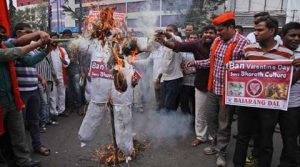 valentijnsdag protest india
